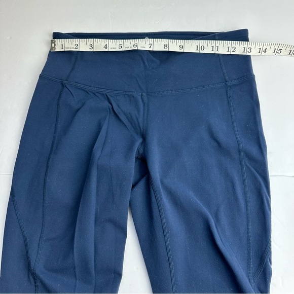Athleta Navy Revelation Tights Women's size Small Tall Navy Blue Workout Yoga - Picture 5 of 8